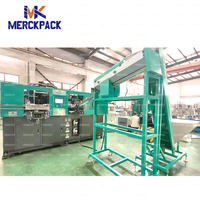 Machine de soufflage et d'étirage automatique à 2 cavités pour la fabrication de bouteilles de boissons en PET, ligne complète pour eau et cola