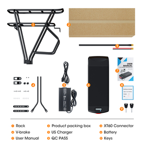 แบตเตอรี่จักรยานไฟฟ้า EU Ebike 48V 30Ah แบตเตอรี่จักรยานไฟฟ้าแบบติดตั้งด้านหลัง ลิเธียมไอออน แบตเตอรี่จักรยานไฟฟ้า กล่องพลาสติกทนทานจากจีน - Product Image 4