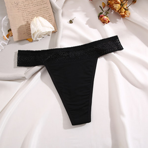 Bragas Menstruales OEM de <span class=keywords><strong>Tiro</strong></span> <span class=keywords><strong>Bajo</strong></span>, 4 Capas Absorbentes, Anti-Fugas, Finas, Lisas, Teñidas, Reutilizables, Transpirables para Mujer - Product Image 2