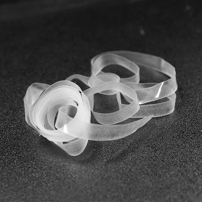 Günstiges TPU elastisches Gummiband gute Qualität Prägung rutsch festes klares elastisches Silikon band für Unterwäsche