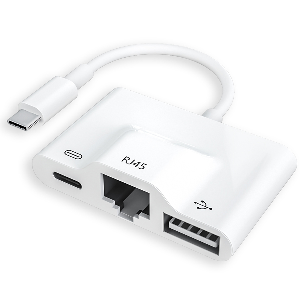 Адаптер Ethernet с портом Type C на RJ45, OTG адаптер PD USB Ethernet OTG, кардридер, адаптер для iPad Pro, для iPad Google