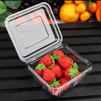 Scatola in Plastica Trasparente di Alta Qualità per Frutta, Confezione per Negozio di Frutta, Scatola Blu per Fragole