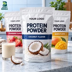 Poudre de protéines végétales en pots, fabricant en marque blanche avec conception d'emballage personnalisée - Product Image 1