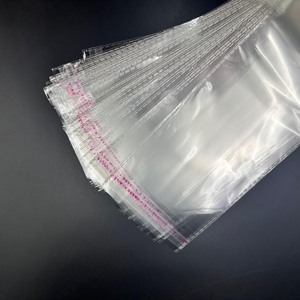 Food Grade <strong>Self</strong>-<strong>Adhesive</strong> Clear Plastic <strong>Bags</strong> with <strong>Resealable</strong> Flap for E-Commerce Packaging of Apparel Jewelry Supermarket Use - Product Image 3