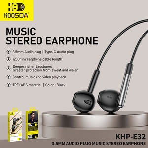 سماعات أذن استريو موسيقي من النوع C خفيفة الوزن للغاية سماعات أذن سلكية للهاتف المحمول العالمي - Product Image 2