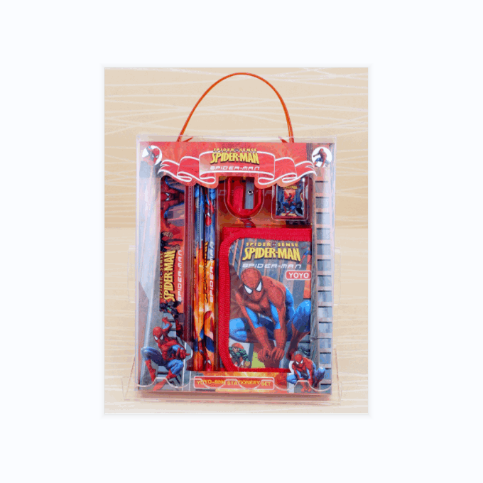 Набор канцелярских принадлежностей с героями мультфильмов, канцелярские принадлежности для студентов, ластик/точилка для карандашей/линейка/Кошелек для монет, Обучающие наборы, детские школьные принадлежности