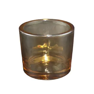 Amber Vintage Glas Water Cup Persoonlijkheid Multi-color Glas Cups