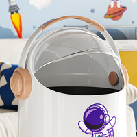 Poubelle en plastique de 13 L, design créatif et mignon, pour chambre d'enfant, cuisine, décoration de la maison
