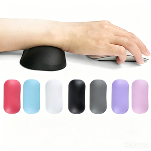 Manufacturer ODM Mouse Wrist Pad Ergonomic Soft PU Leather Silicone Wrist <b>Cushion</b> Support Pad <b>Small</b> Wrist Rest for Mouse - Product Image 1