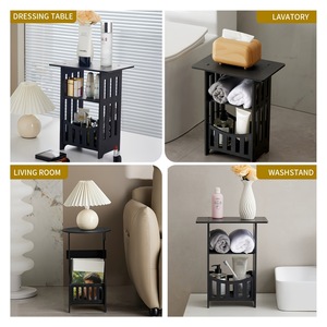 Ousimei Bathroom Storage Shelf 60X70cm 3-Tier Freestanding Organizer For Toilet Towel Toothbrush Holder - Product Image 3