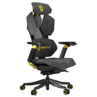 Chaise de Gaming de Luxe Ergonomique avec Accoudoirs 4D et Repose-Pieds pour Gamers