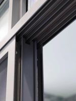 Ventana Corredera de Aluminio con Rotura de Puente Térmico, Eficiente Energéticamente, Insonorizada, Aislamiento Térmico, Resistente al Viento, Tamaño Personalizado, para Dormitorio o Sala de Estar