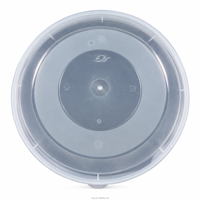 Conteneur alimentaire rond en PP de 2000 ml avec couvercle Blanc/Transparent Recyclable Compatible micro-ondes Anti-fuite Sans BPA