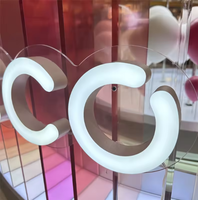 Letras de Canal LED 3D Personalizadas de Acero Inoxidable, Letreros Acrílicos de Alta Luminosidad con Iluminación Frontal para Centros Comerciales, Tiendas y Paredes Exteriores