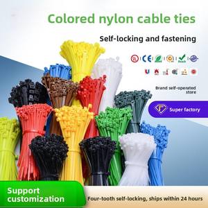 Attaches de câble en nylon solide 66 Strangler en plastique autobloquant en noir et blanc Options de longueur de 100mm à 400mm - Product Image 6