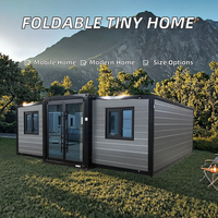 Finitions modernes, intérieur luxueux et époustouflant, maison conteneur extensible de 10 pieds pour bureau, villa, hôtel, boutique, glamping, studio