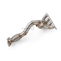 Collecteur d'échappement 4-into-1 en acier SUS304 soudé TIG, longueurs égales, pour Ford Fiesta MK7 1.6L Duratec Ti-VCT 2008-2013