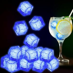 Light up Ice <b>Cube</b> Blue LED Ice <b>Cubes</b> for Drinks Flashing Water <b>Activated</b> Bar Club Wedding Party Decor Ice <b>Cube</b> - Product Image 1