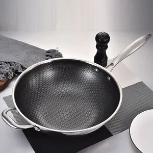 Easy Use Induction Cooker Gas Range Steel Fry Pan Non Stick Frying Pan With Lid