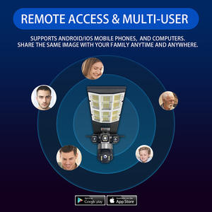 Cámara PTZ V380Pro para Exteriores, 3 Lentes, 3 PTZ, 6MP, IP66, Panel Solar, Bajo Consumo, Red Inalámbrica, Cámara PTZ 4G Wifi, Cámara de Seguridad Solar - Product Image 6