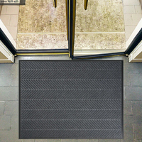 Kommerzieller Rutschfester Waschbarer Outdoor-Eingangsbereich-Teppich für Supermärkte Einkaufszentren Hotels Bodenmatten PET-Material