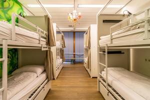 Cama Moderna de Metal y Madera para Dormitorio, Estilo Loft, Cama Cápsula para Estudiantes, Hostales y Hospitales - Product Image 4