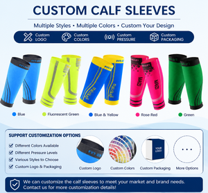 Offre Spéciale personnalisé Logo Football mollet <span class=keywords><strong>Compression</strong></span> Manches Respirant Football Jambe Chaussette Logo Protection En Gros Footless Football - Product Image 2