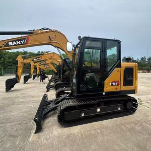 Excavateur Sany SY75 d'occasion à vendre Mini pelleteuse d'occasion avec moteur Isuzu Kawasaki Valve hydraulique durable et bon marché - Product Image 3