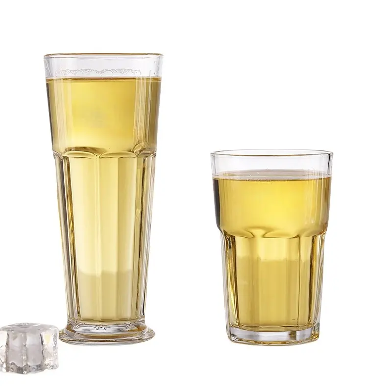 Toptancı özel Logo temizle Oktoberfest cam bira kupası şık sıska Tumbler düz bira kupası Bar alkol içecekler için