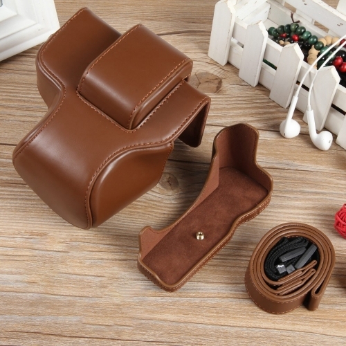 Wholesale Full Body Magnetic Leather Camera Case Bag with Strap For Canon EOS R50 Camera Protective Cover