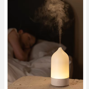2025 New <strong>Mini</strong> Household Humidistat USB Vase Atmosphere Lamp <strong>Diffuser</strong> <strong>Oil</strong> Humidifier with LED Lighting and 120ml Capacity - Product Image 1