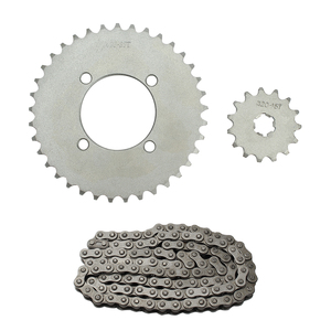 YAYE, Kit de cadena de piñón de acero delantero y trasero para motocicleta, engranaje Para CGL FXD125 CD70 BAJAJ125 <span class=keywords><strong>CB125</strong></span> CBT125, Accesorios Para <span class=keywords><strong>Moto</strong></span> - Product Image 2