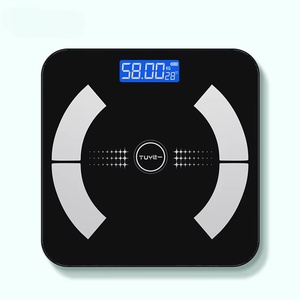 Pèse-<span class=keywords><strong>personne</strong></span> intelligent pour salle de bain avec écran rétroéclairé, mesure du <span class=keywords><strong>poids</strong></span> corporel, de la graisse corporelle, de l'eau, de la masse musculaire et de l'IMC - Product Image 3