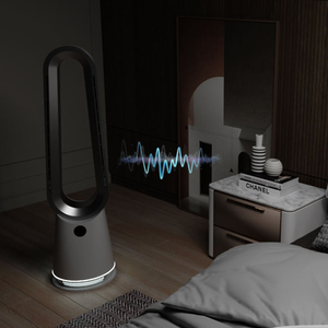 Freestanding <strong>Fan</strong> Flip Protection Remote App-Controlled PTC Overheat Protection 10-Speed Warm Air Bladeless <strong>Fan</strong> Plastic EU/<strong>UK</strong> - Product Image 2