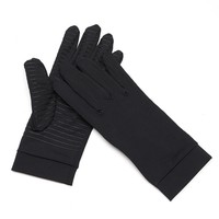 Gants de compression antidérapants en fibre de cuivre, demi-doigts, sans doigts, pour hommes, pour la gym, le fitness, le cyclisme et l'entraînement