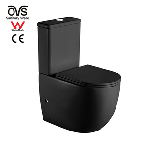 Inodoro de cerámica sin marco para baño, dos piezas, Color blanco, para niña china - Product Image 2