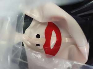 Nuova Maschera in Lattice alla Moda, Maschera Fetish in Gomma Fatta a Mano, Sexy con Cerniera Posteriore - Product Image 2