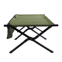 Lit de camping pliable en aluminium robuste de haute qualité, moderne, léger, portable, pour l'extérieur, support OEM, Oxford 600D