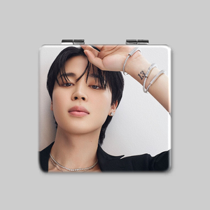 Оптовая продажа, KPOP Idol Bangtan Boys Jimin, двустороннее квадратное складное портативное зеркало для макияжа - Product Image 1