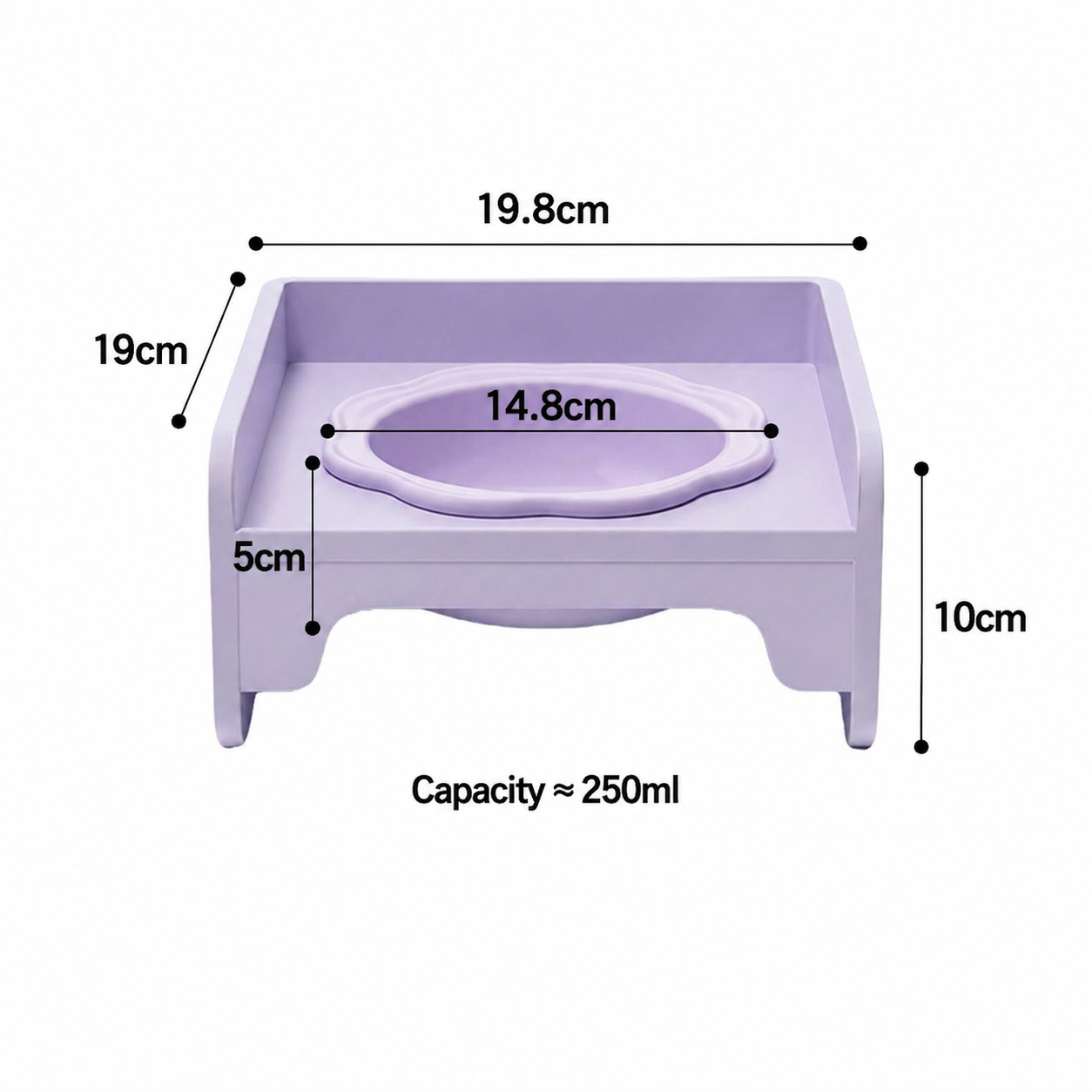 Purple-Dish rack + bowl