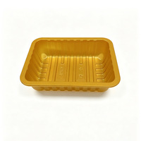 Barquettes d'emballage jetables pour produits frais, adaptées aux supermarchés de fruits et de fruits de mer. Ils peuvent être laminés et personnalisés.