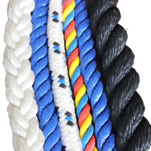 Corde en PP torsadée Danline 8 brins, corde de câble de 8 mm à 4 brins, couleur personnalisable, haute résistance, prix usine Vietnam - Product Image 1