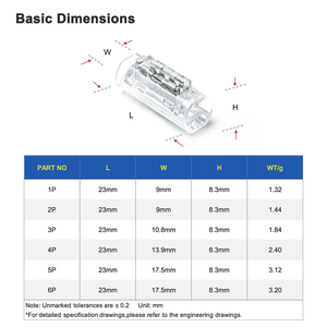 2-контактный медный быстроразъемный клеммный соединитель с корпусом из поликарбоната, без зачистки и пайки, для проводов 18/16AWG — для автомобильного освещения и электроники - Product Image 5