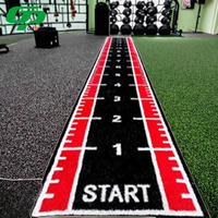 Chaud personnalisé Durable ignifuge intérieur Sport entraînement Gym Fitness sol synthétique artificiel tapis herbe course traîneau piste