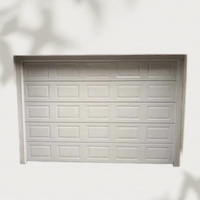 Porte de garage sectionnelle en aluminium à rupture de pont thermique avec verre trempé pleine vue sur mesure, porte de garage extérieure à bascule sur mesure pour villa