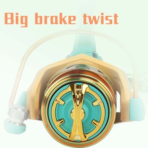 Fil d'aluminium de haute qualité entièrement en métal Rocker Spinning Fishing Reel <span class=keywords><strong>Bass</strong></span> Rotating OEM Spinning Wheel pour Lake River Right Hand - Product Image 6