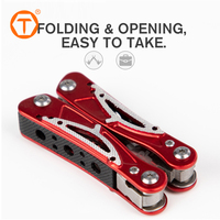 Pince multifonction, outil portable pliable de poche, 12 en 1, mini-outil multifonction, petite pince