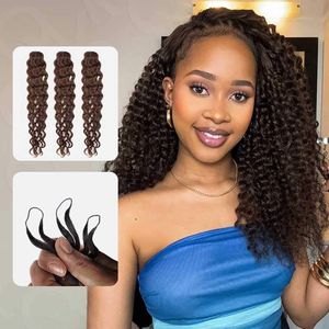 Extensiones de Cabello Humano Ondulado Profundo para Trenzas Boho con Nudos Milagrosos, 100% Cabello Humano Virgen para Trenzar - Product Image 4
