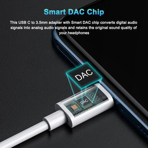 New Bee <span class=keywords><strong>USB</strong></span> Type <span class=keywords><strong>C</strong></span> à 3.5mm <span class=keywords><strong>Adaptateur</strong></span> audio TPE Gainé <span class=keywords><strong>Adaptateur</strong></span> de prise casque pour Samsung Android iPad Téléphones mobiles - Product Image 4