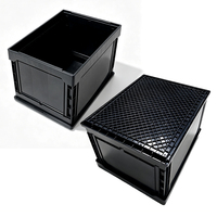 Caisse de rangement pliable antistatique en plastique pour atelier électronique automatisé, fabrication chinoise